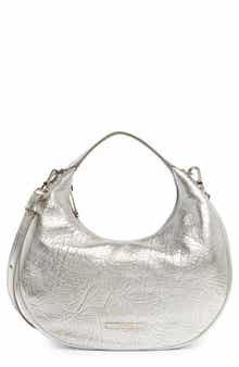 Mindy Leather Crescent Shoulder Bag