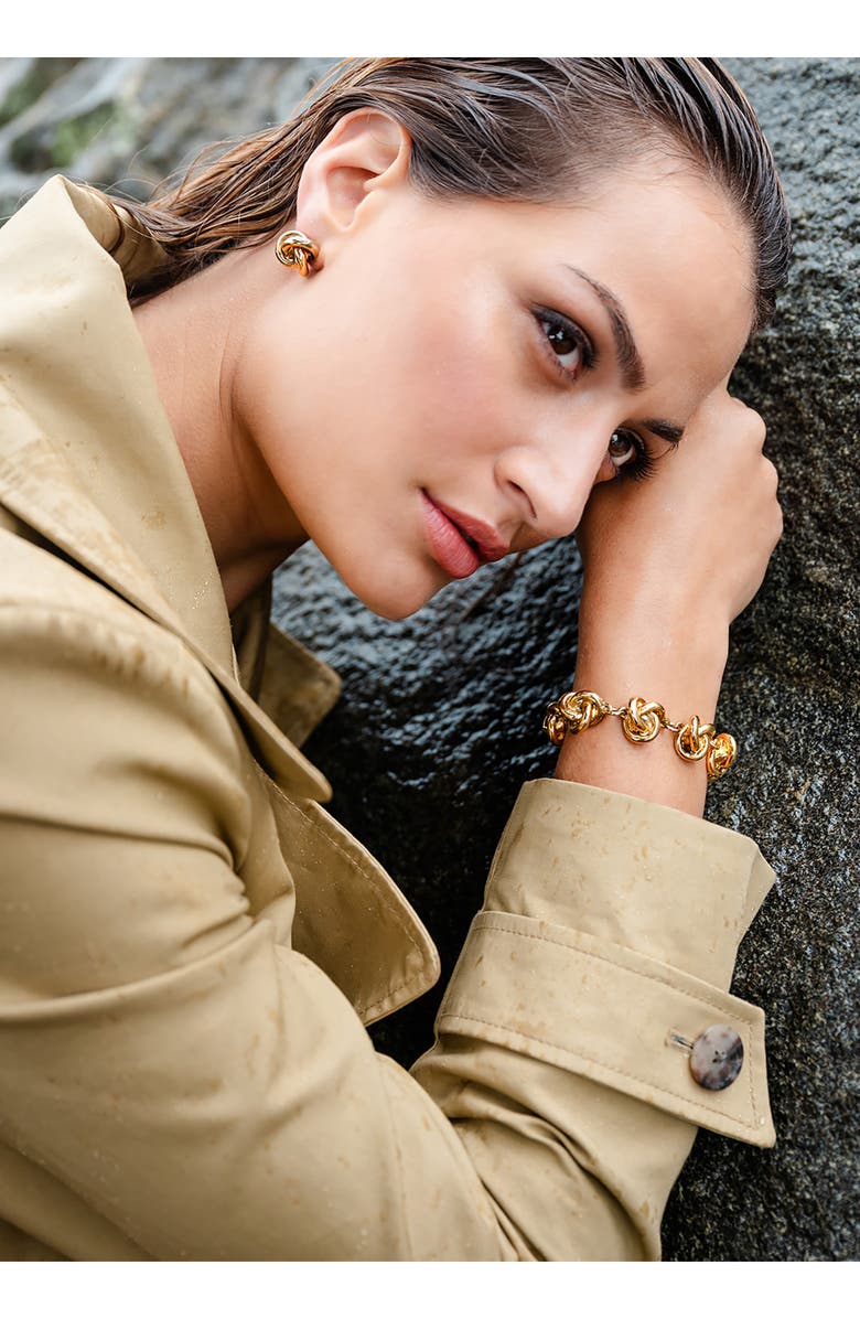 CHRISTINA CARUSO Love Knot Bracelet, Alternate, color, 14K Gold