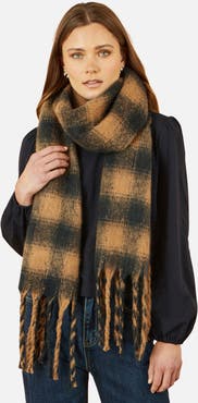 Yumi Checked Super Soft Scarf