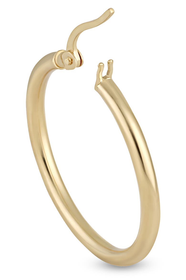 14K Gold Hoop Earrings, Alternate, color, YELLOW GOLD