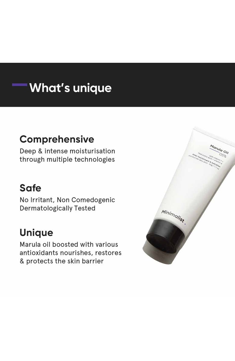Minimalist Marula Oil 05% Moisturizer, Alternate, color, 