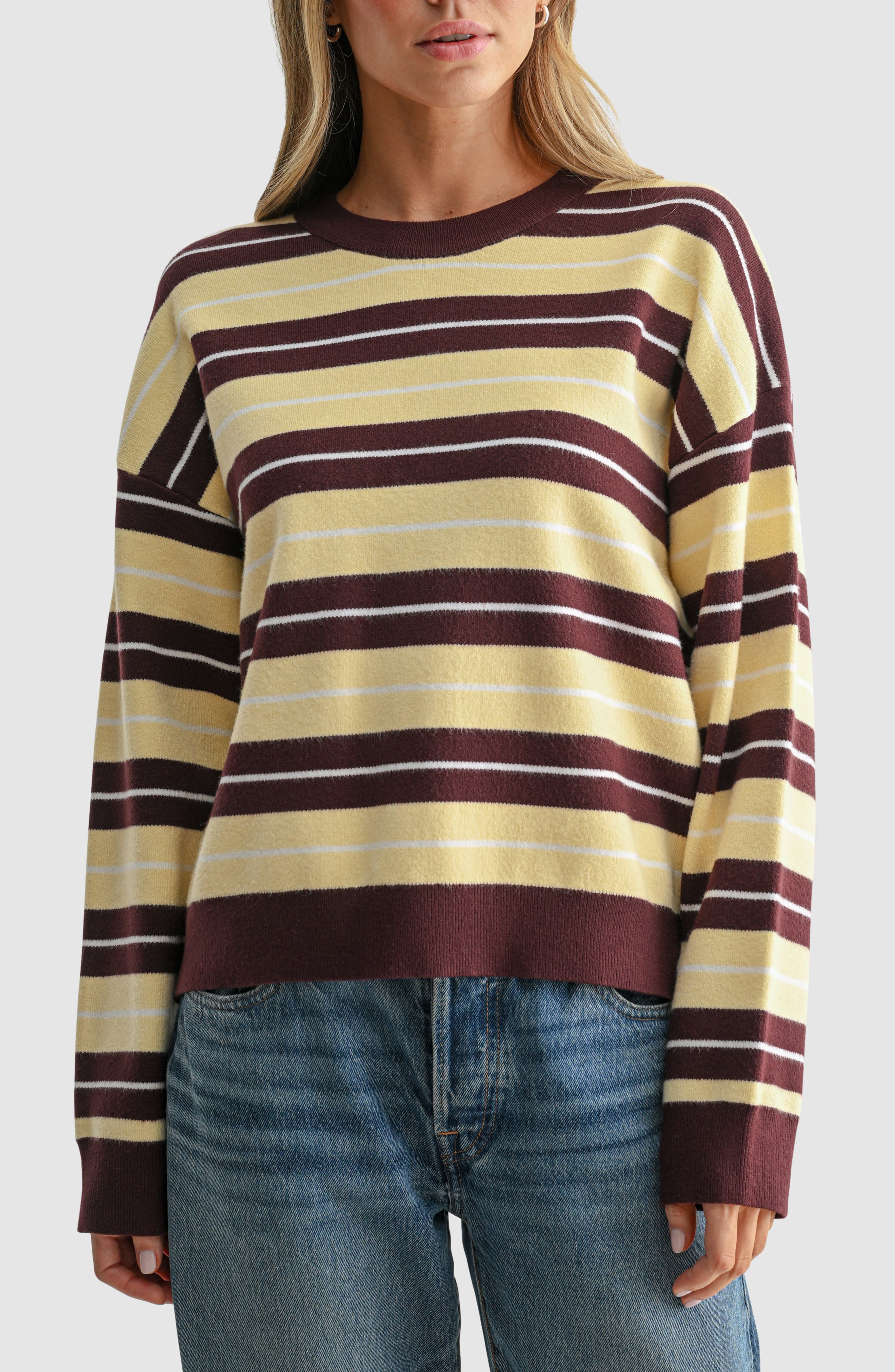 selected YELLOW BROWN STRIPE