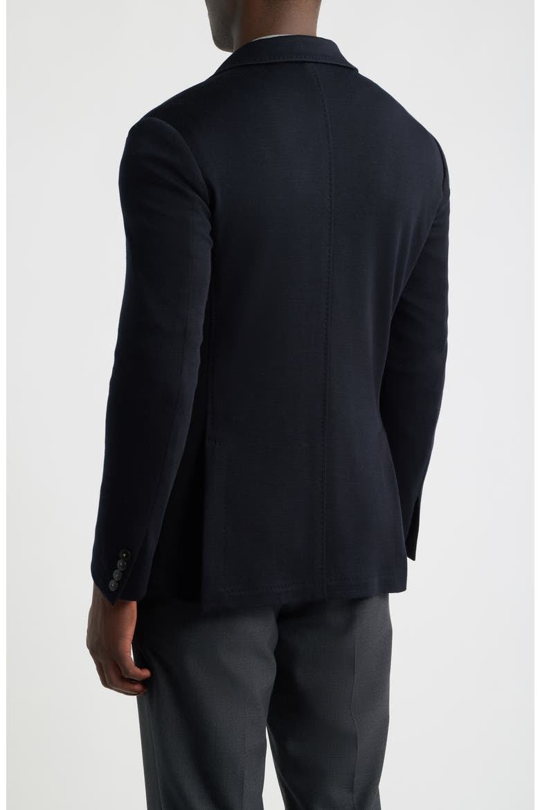 Impeccabile Trim Fit Solid Sport Coat, Alternate, color, NAVY