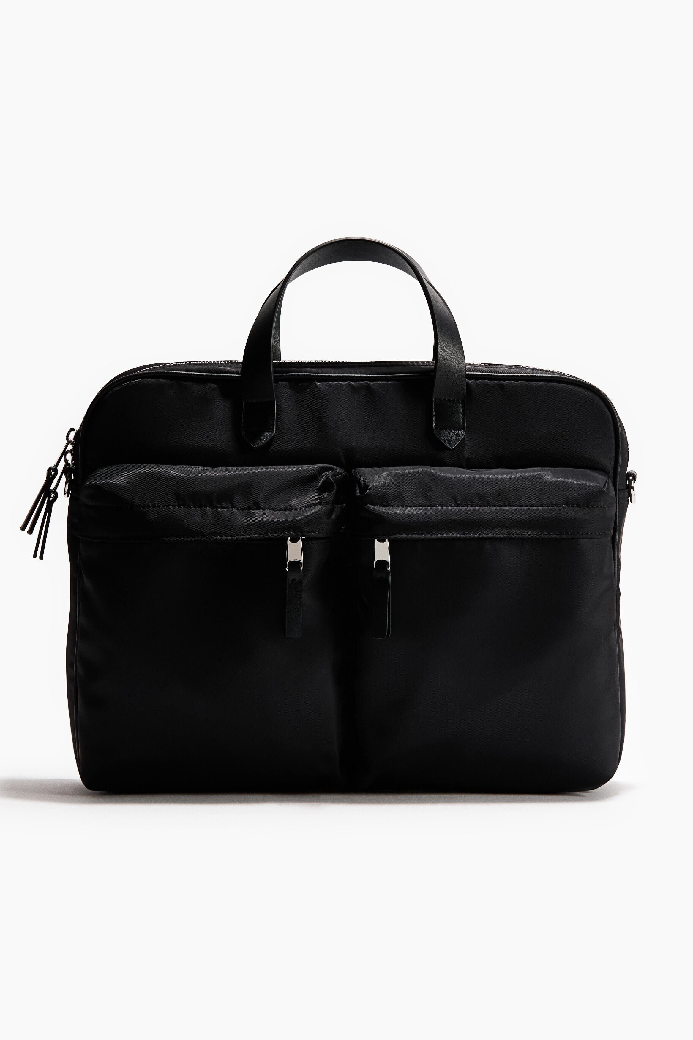H&M Briefcase, Main, color, Black