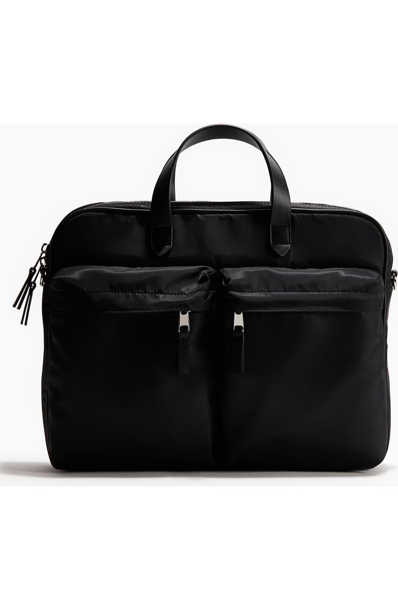 H&M Briefcase, Main, color, Black