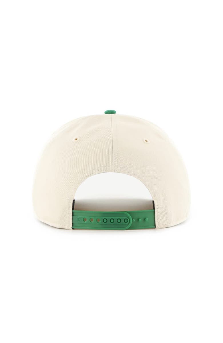 '47 Men's '47 Cream/Kelly Green Boston Celtics Roscoe Hitch Adjustable Hat, Alternate, color, 
