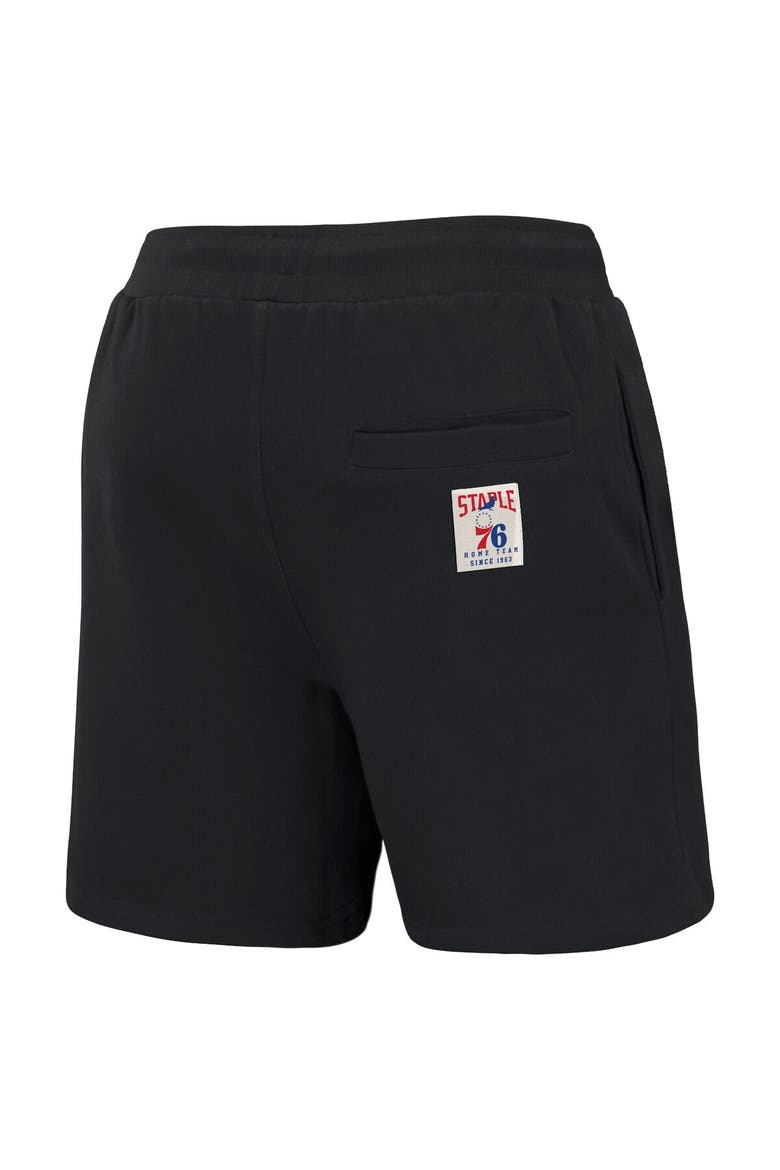 Men's NBA x Staple Black Philadelphia 76ers Home Team Shorts, Alternate, color, Black