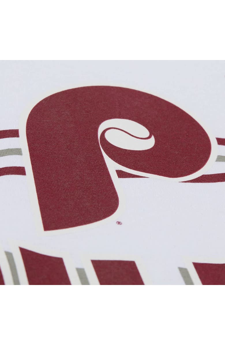 Mitchell & Ness Men's Mitchell & Ness White Philadelphia Phillies Cooperstown Collection Team Origins Premium T-Shirt, Alternate, color, White