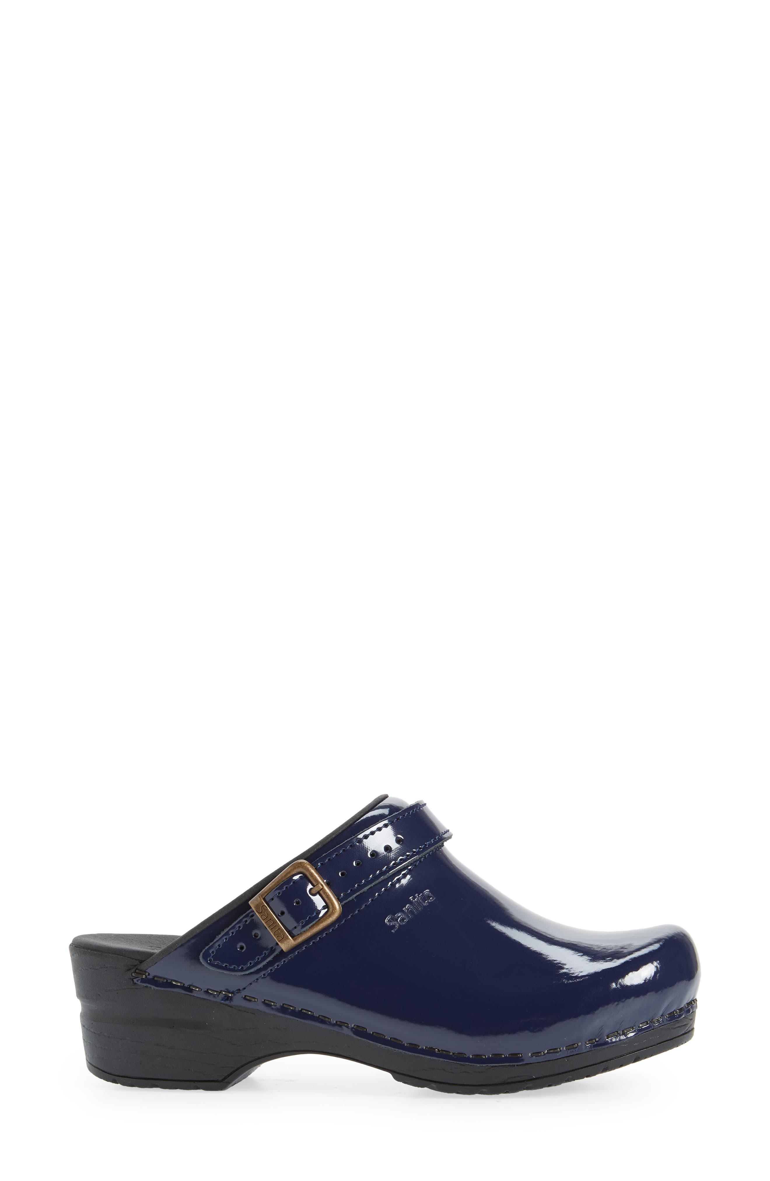 Estelle Polka Dot Clog, Alternate, color, BLUE