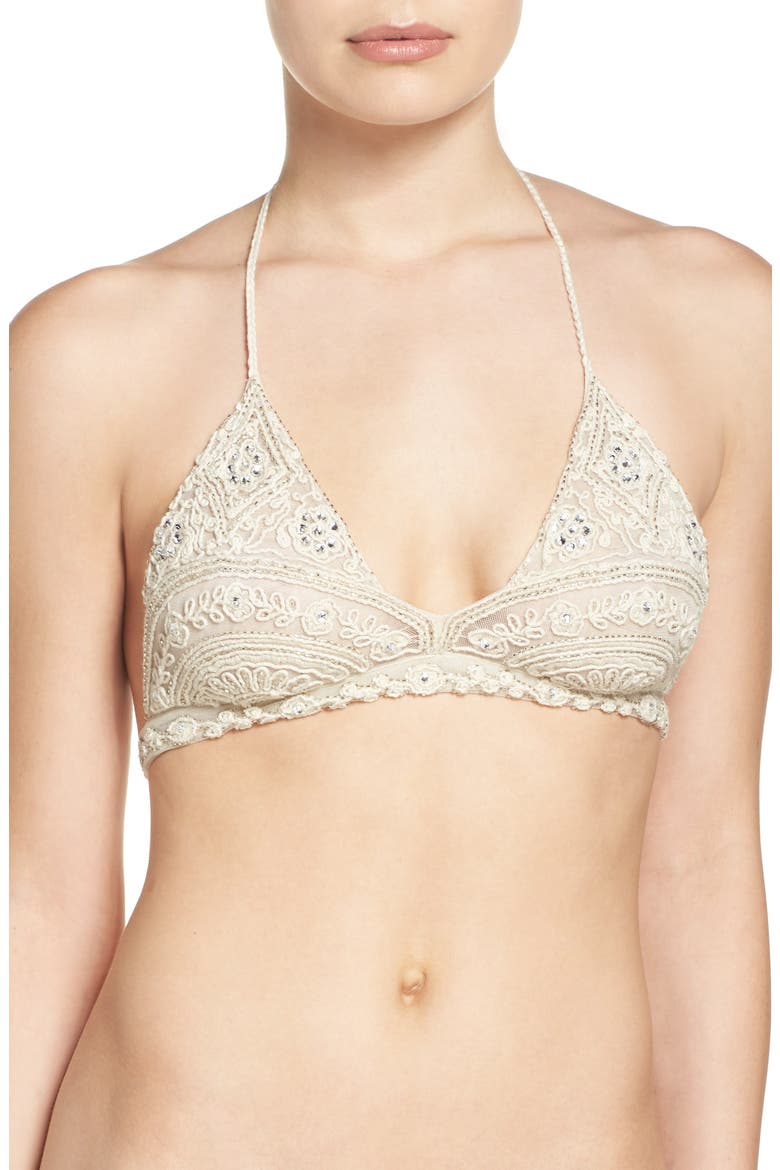 Intimately FP Soumya Halter Bralette, Main, color, IVORY