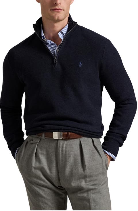 Quarter Zip Cotton Sweater