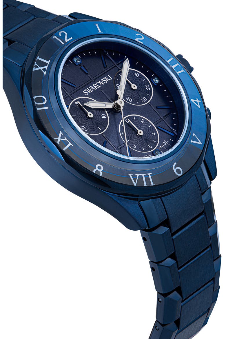 Dextera Chronograph Bracelet Watch, 40mm, Alternate, color, BLUE