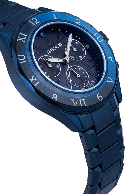 Swarovski Dextera Chronograph Bracelet Watch, 40mm In Blue