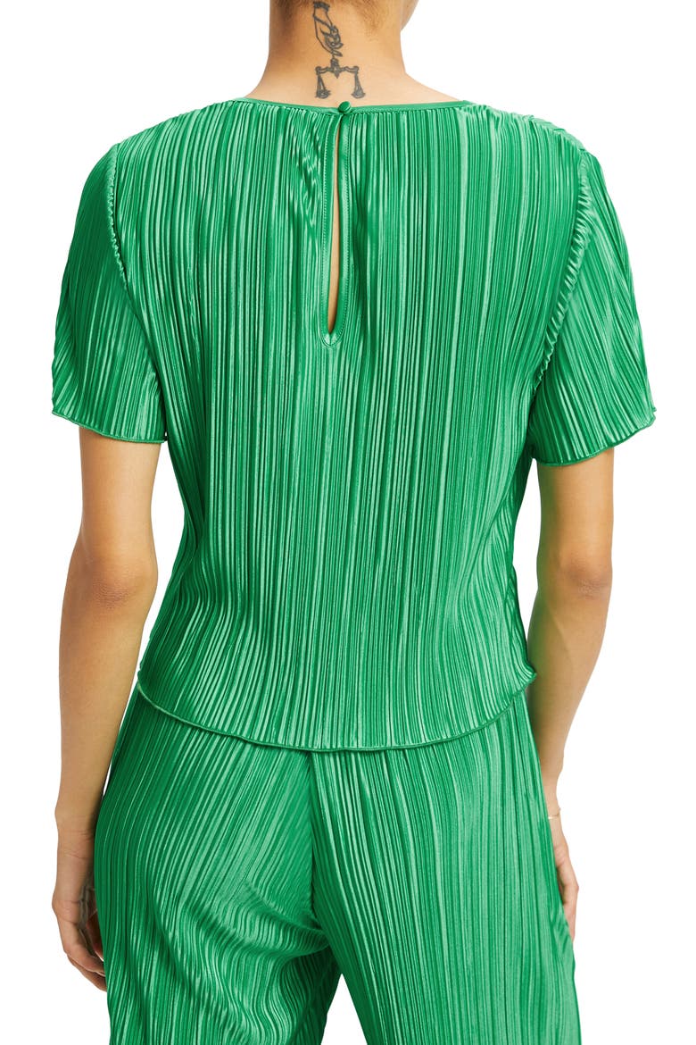 Plissé T-Shirt, Alternate, color, SUMMER GREEN002
