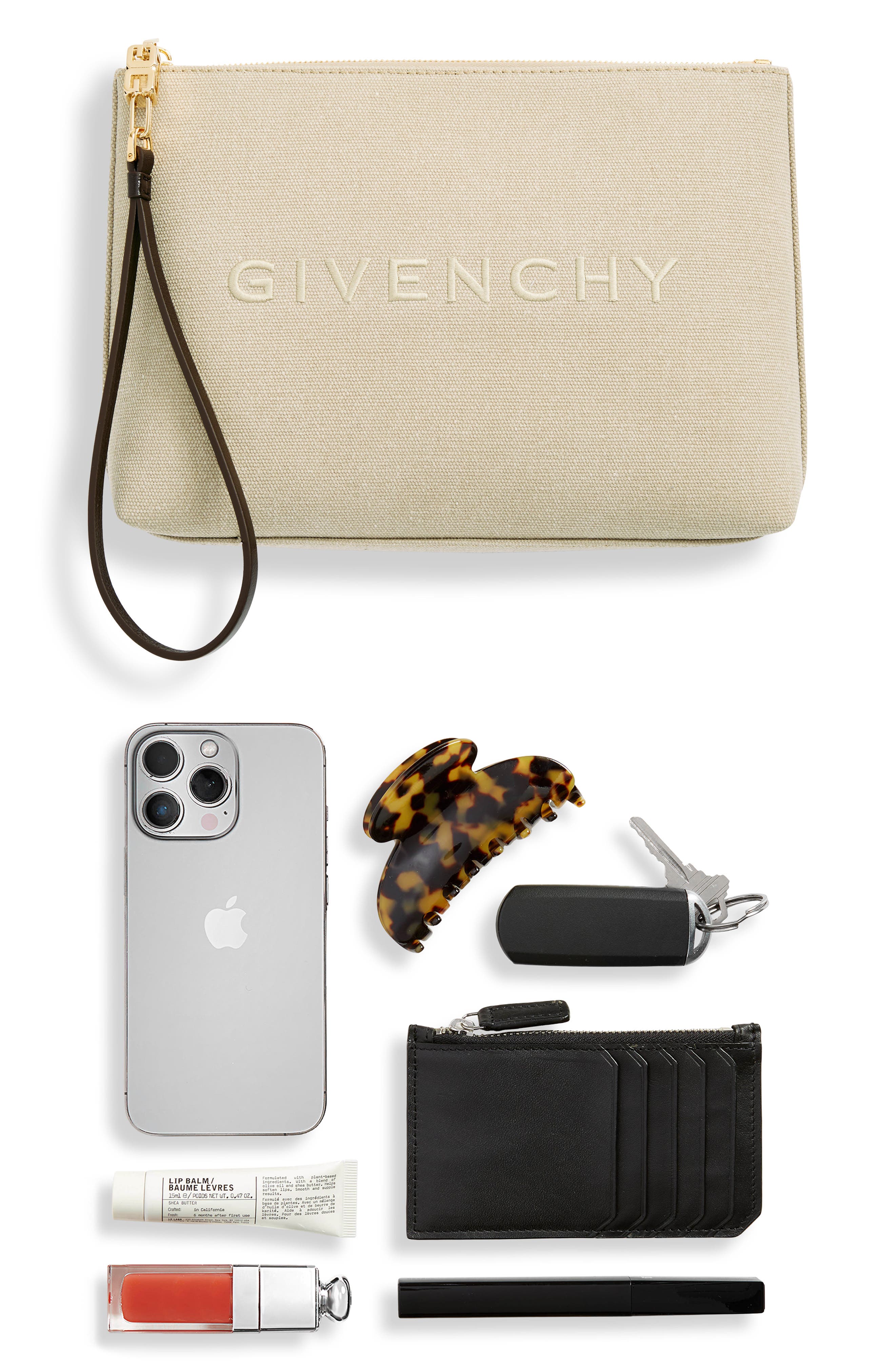 Logo Canvas Travel Pouch, Alternate, color, ARMY BEIGE