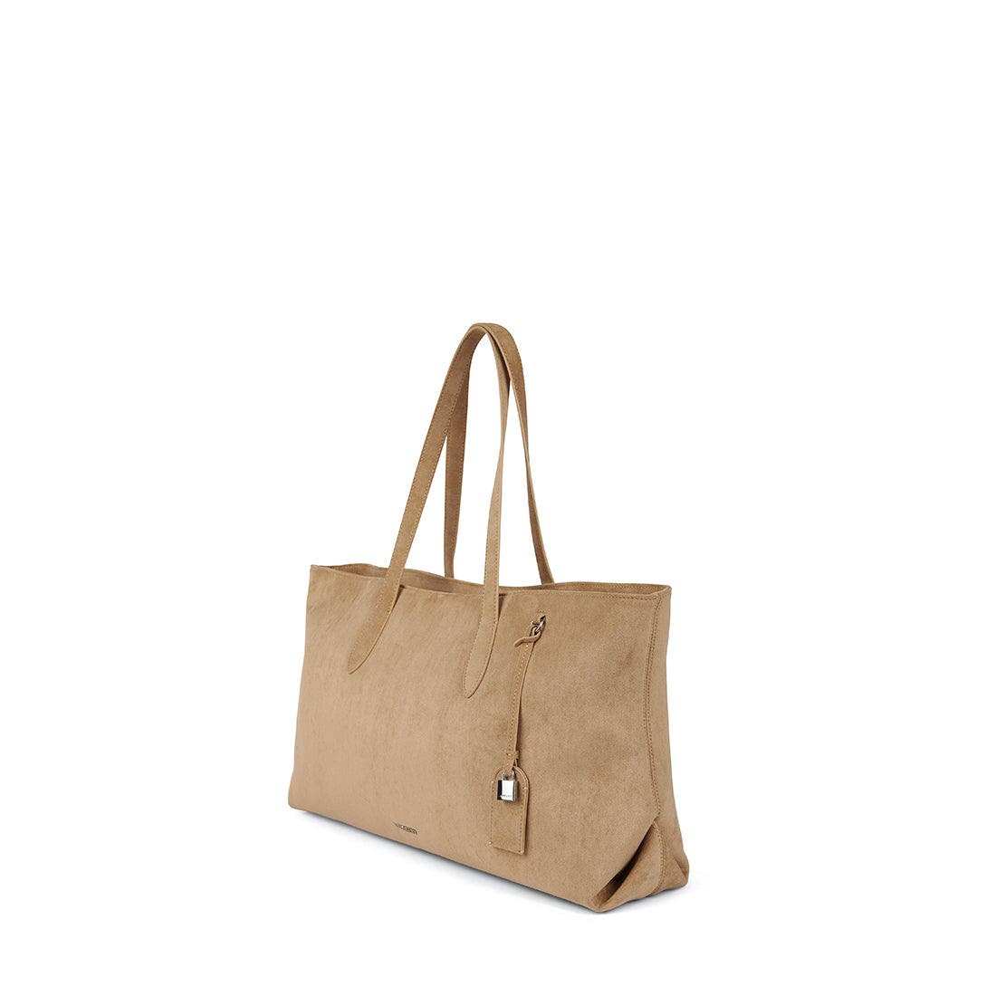 Britney - Vegan Suede Tote Bag, Alternate, color, Beige
