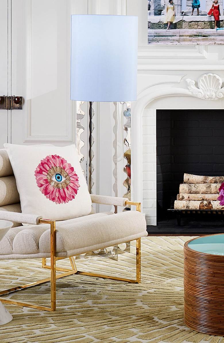 Jonathan Adler Petals Beaded Pillow, Alternate, color, 
