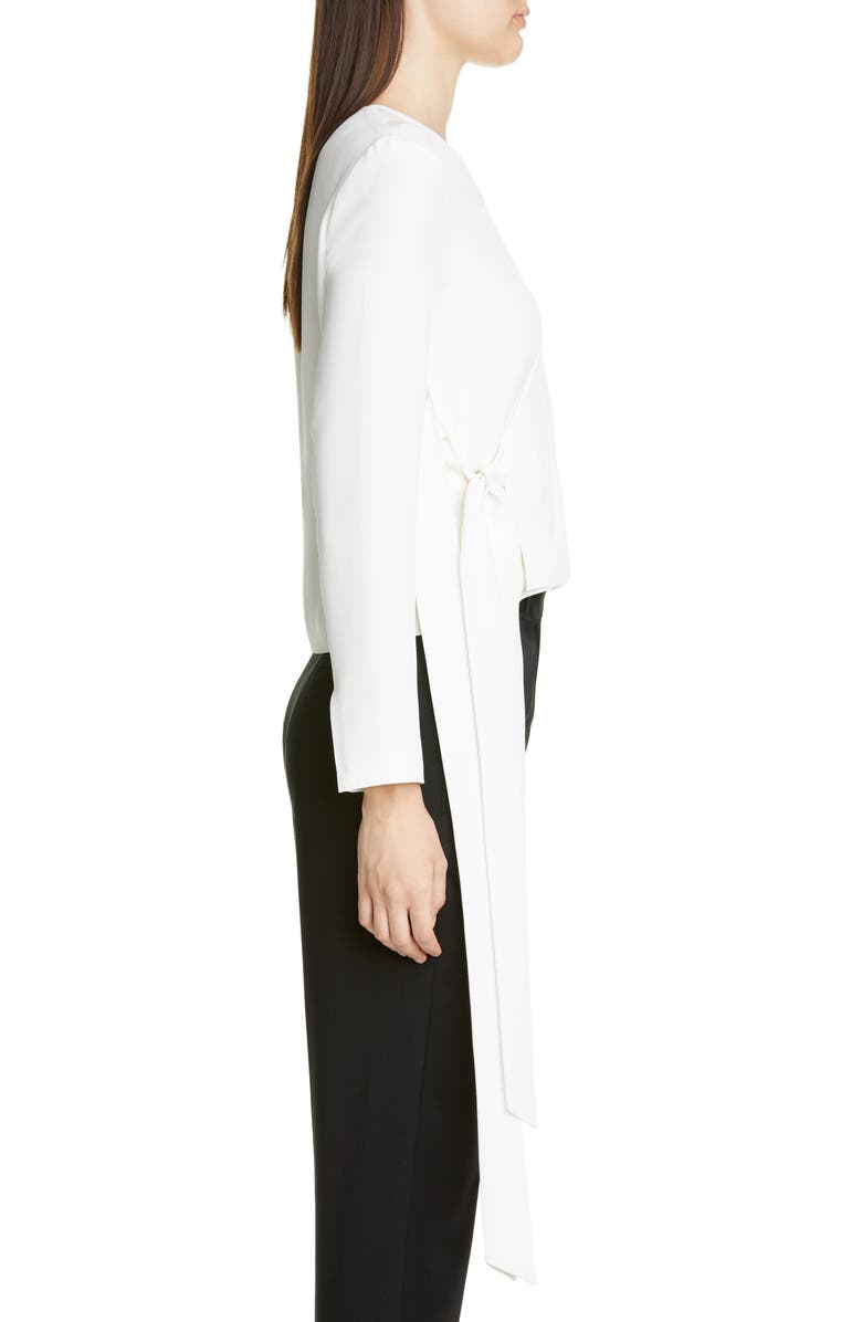 PARTOW Marquis Silk Faux Wrap Top, Alternate, color, 