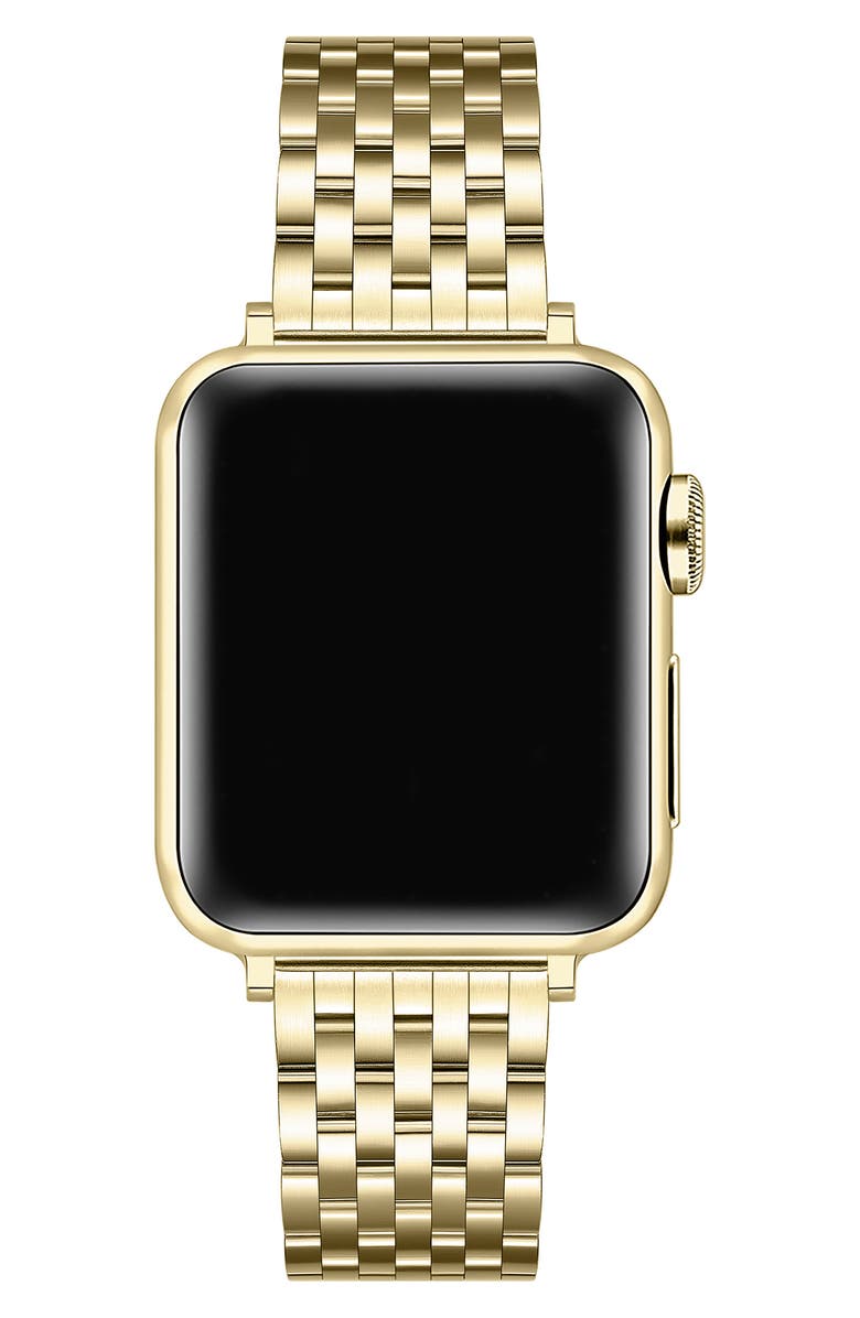 Posh Tech Remy Stainless Steel Apple Watch<sup>®</sup> Watchband, Alternate, color, Gold