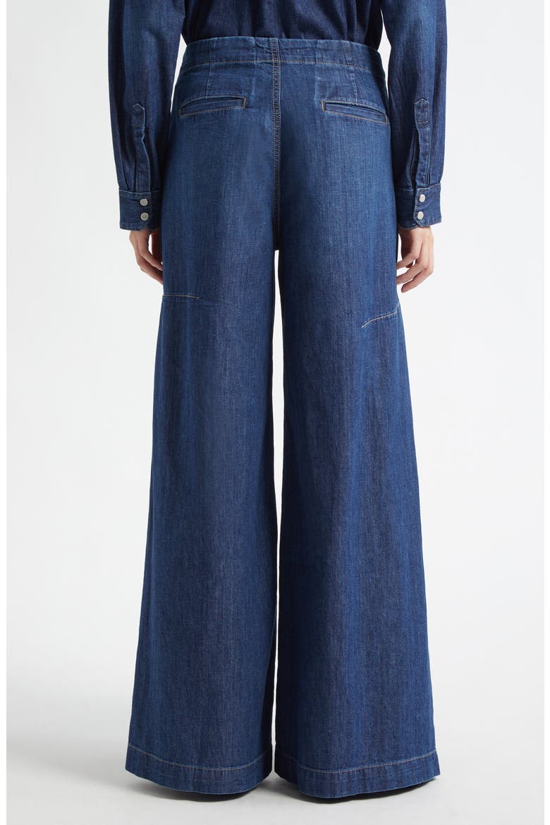 Lulu High Waist Wide Leg Jeans, Alternate, color, DARK WASH