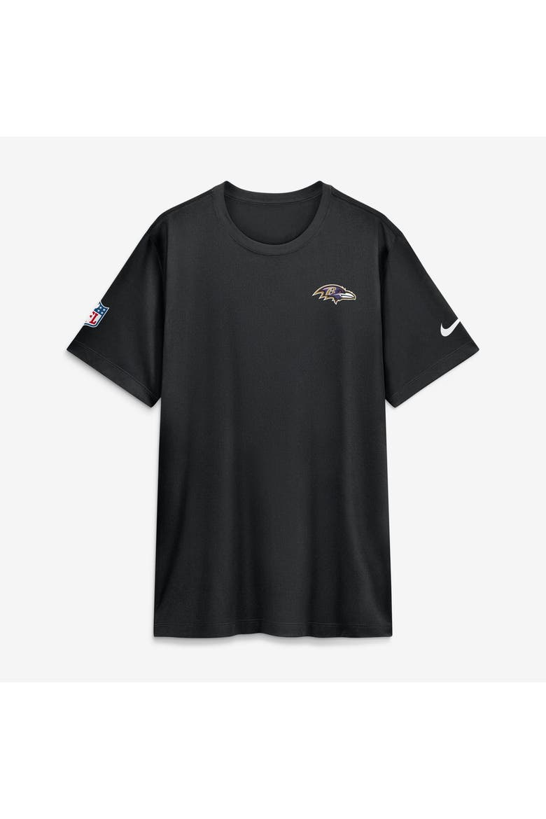 Men's Nike Black Baltimore Ravens Alt Legend Small Logo Dri-FIT T-Shirt, Main, color, Black