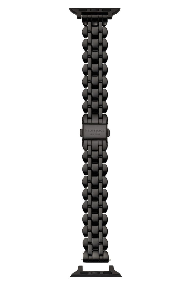 scallop 16mm Apple Watch® bracelet watchband, Main, color, BLACK