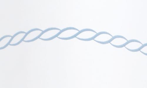 Matouk Classic Chain Scallop Shower Curtain In Hazy Blue