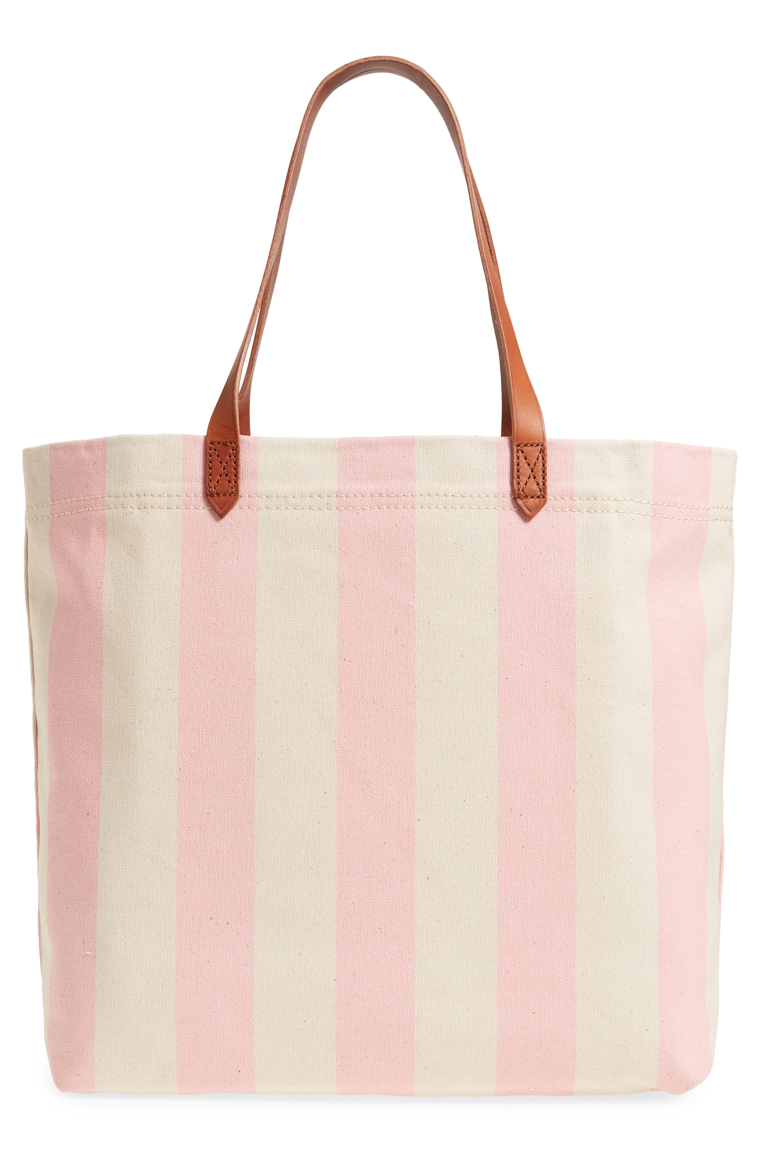 Madewell Stripe Canvas Tote, Alternate, color, 