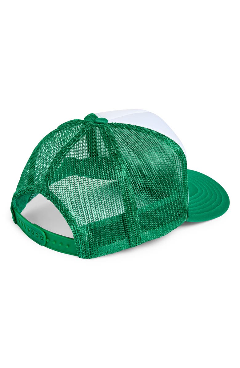 Friday Feelin’ Golf Trucker Hat, Alternate, color, Green Split