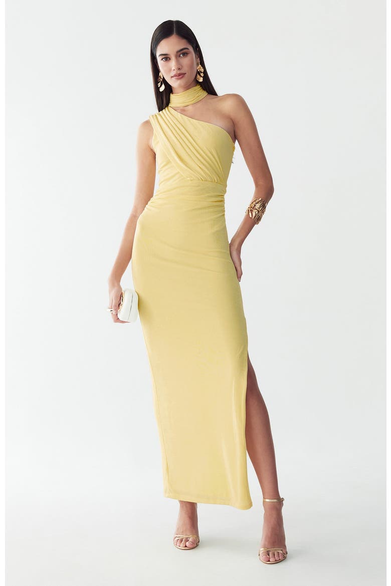 Annie Maxi Dress, Alternate, color, Lemon Sorbet