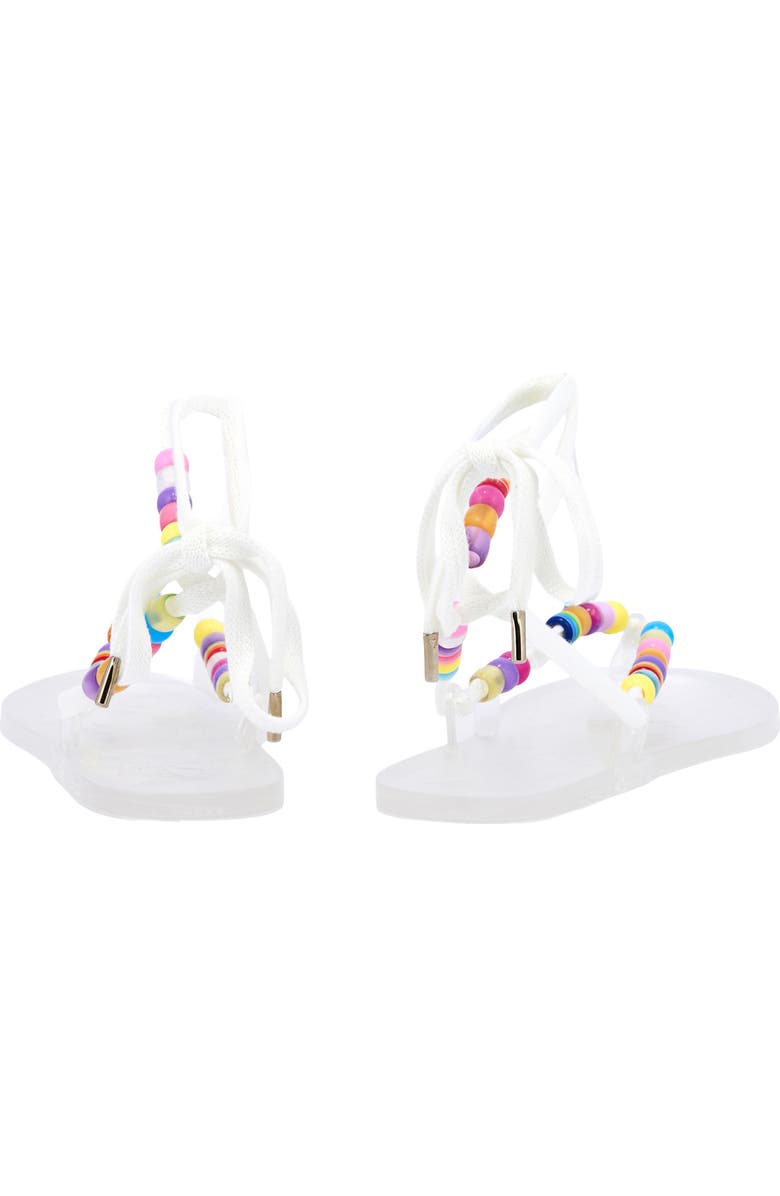 Ancient Greek Sandals Esther Beaded Ankle Strap Sandal, Alternate, color, White