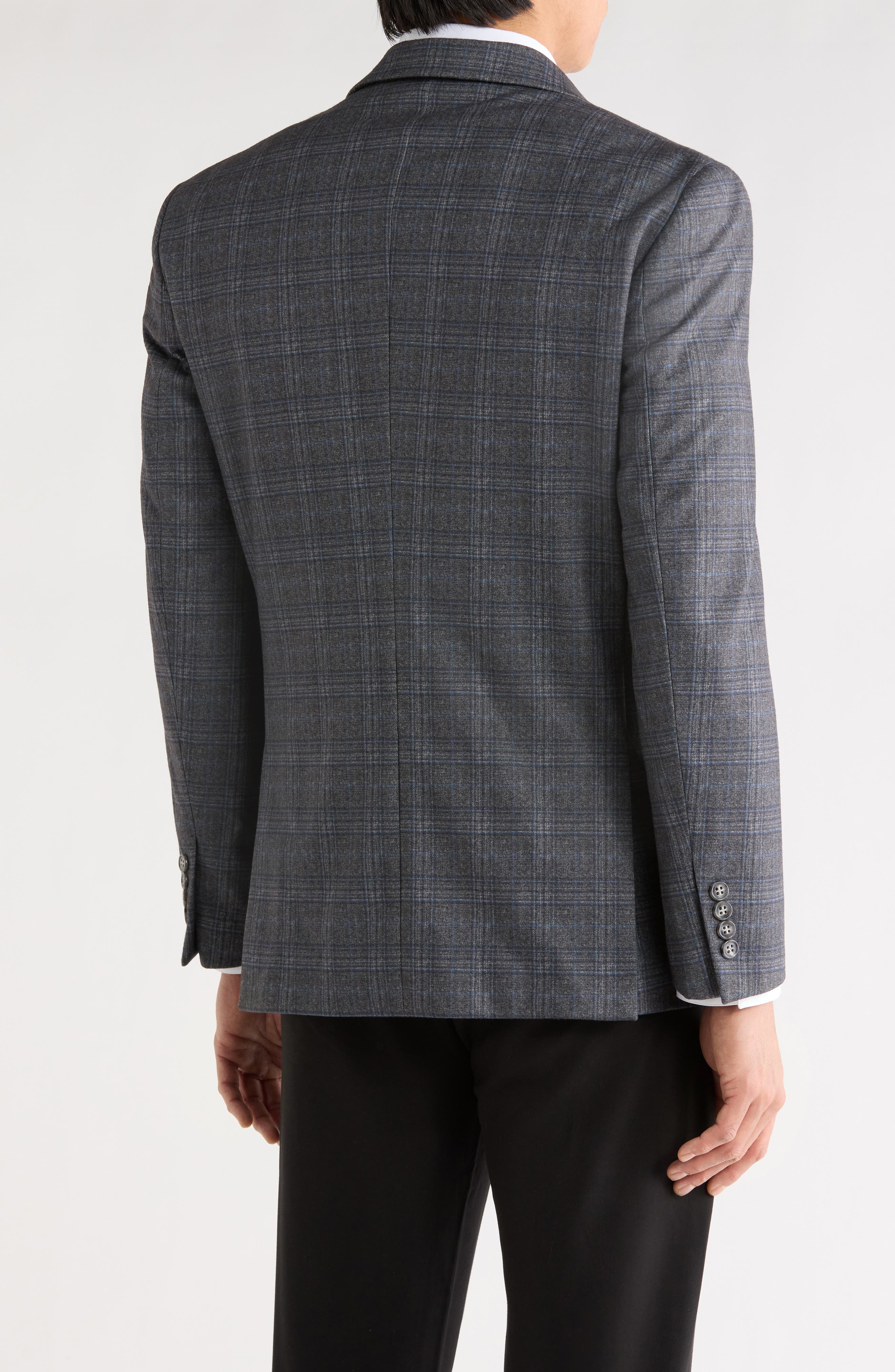 Slim Fit Plaid Sport Coat - image 2