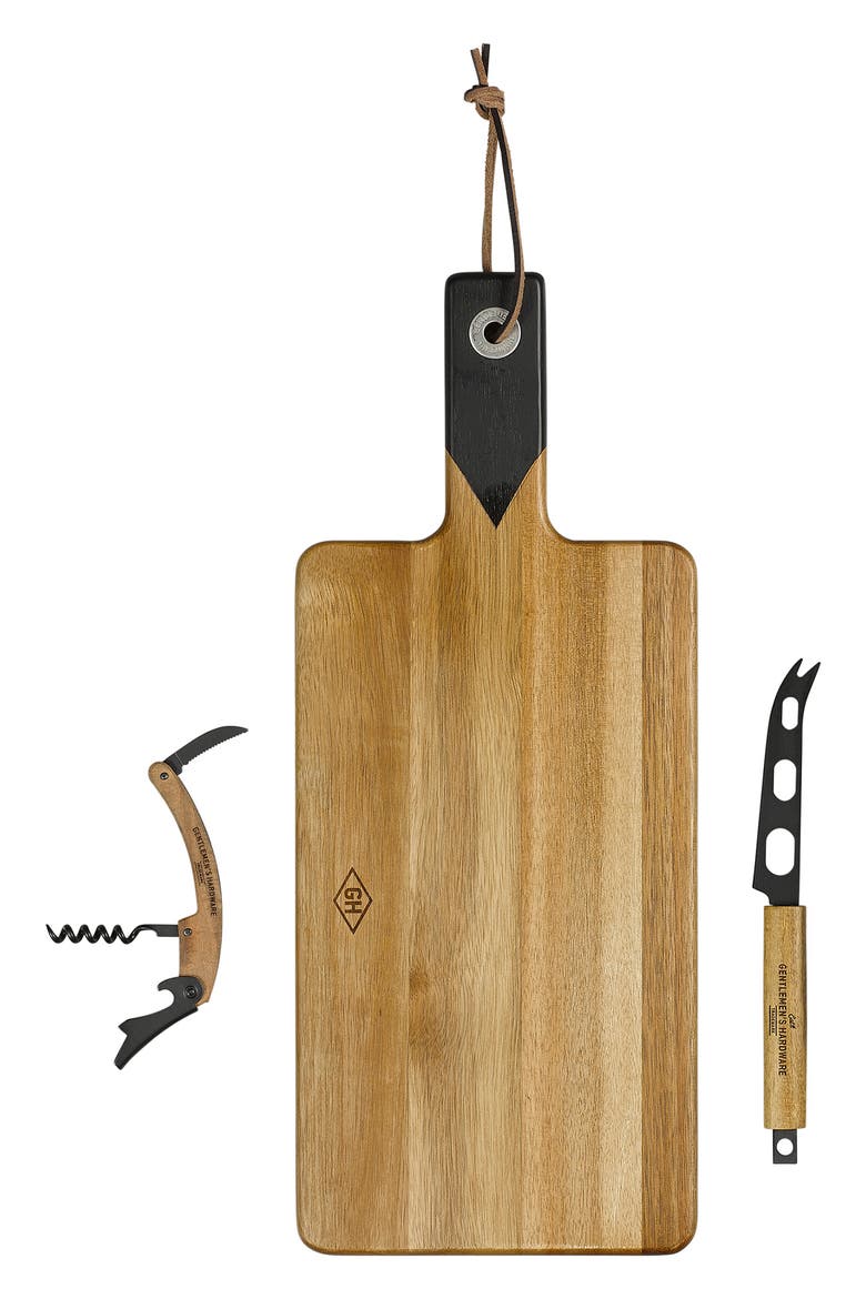 Cheese & Wine Serving Set with Knife & Bottle Opener, Alternate, color, TAN/KRAFT