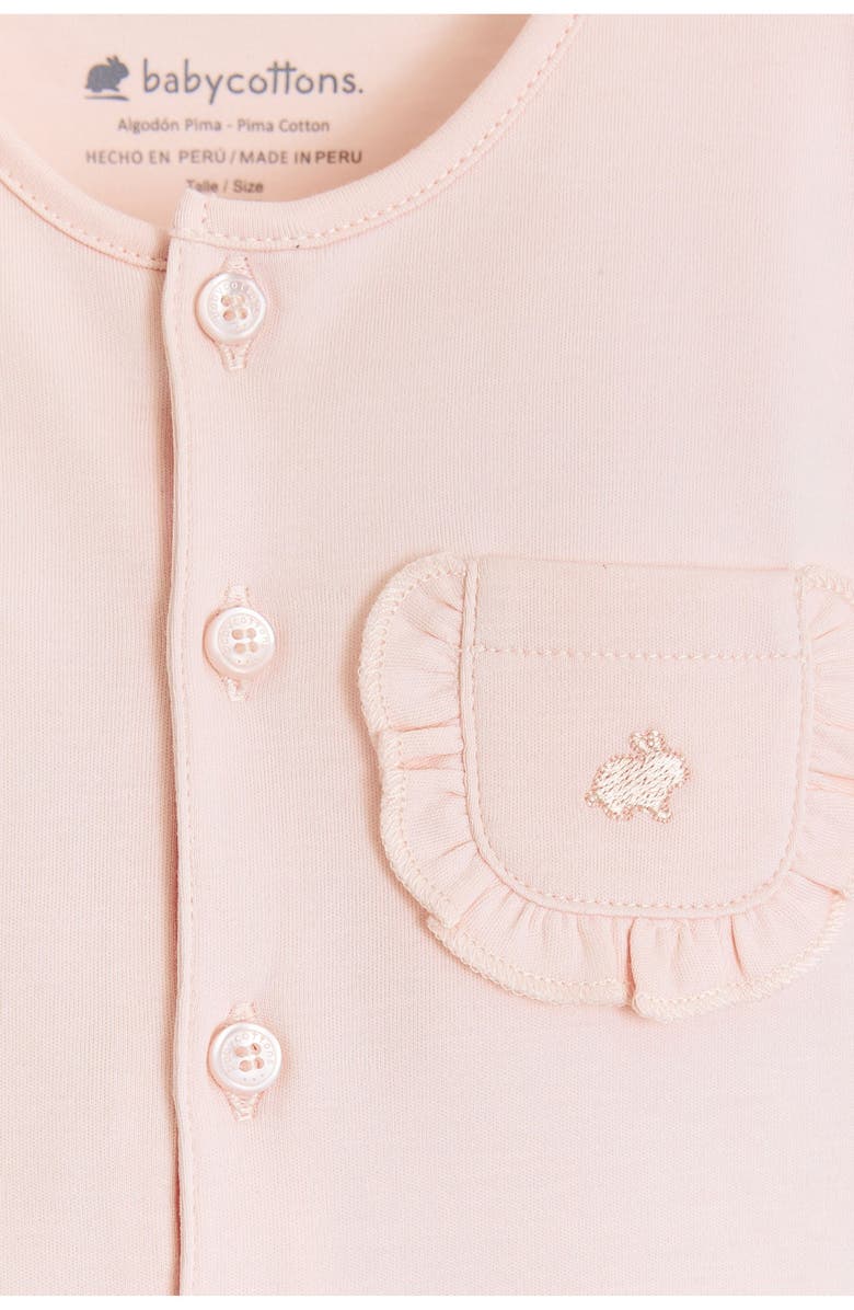 Babycottons Peony Baby Romper for Infant, Alternate, color, Pink