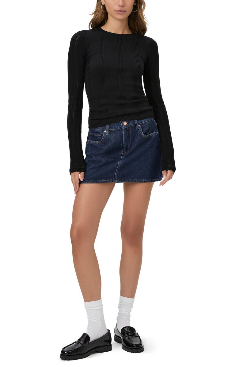 PAIGE Claire Rib Top, Alternate, color, Black