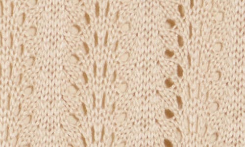 Wishlist Pointelle Open Knit Midi Skirt In Brown