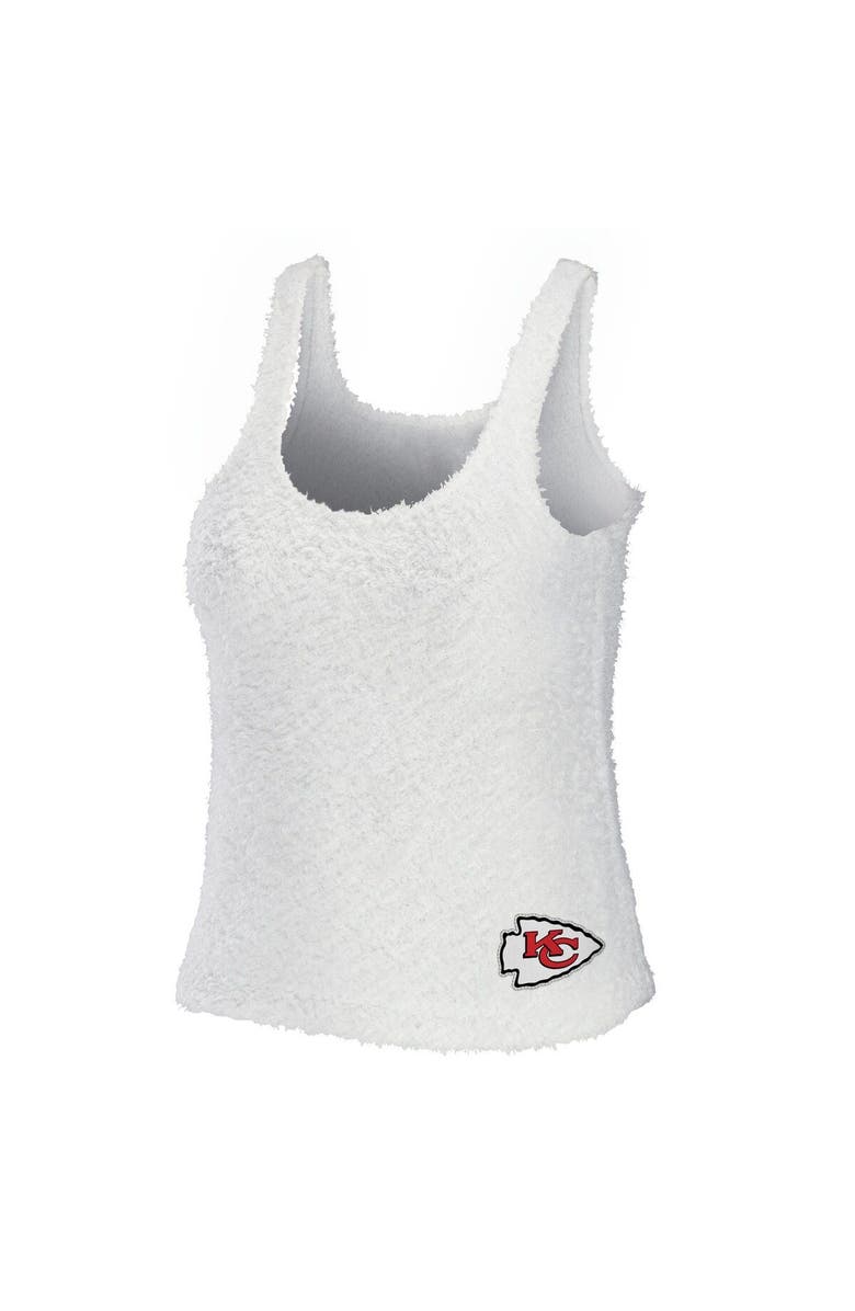 WEAR by Erin Andrews Women's WEAR by Erin Andrews Cream Kansas City Chiefs Plus Size Cozy Scoop Neck Tank Top & Pants Set, Alternate, color, Cream