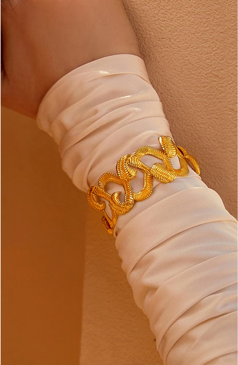 RC RETRO CHIC Hawk Wing Bangle, Alternate, color, Gold