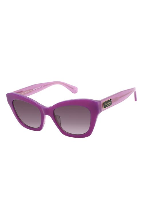 Shop Kate Spade New York Daina 51mm Gradient Cat Eye Sunglasses In Violet/pink Ds