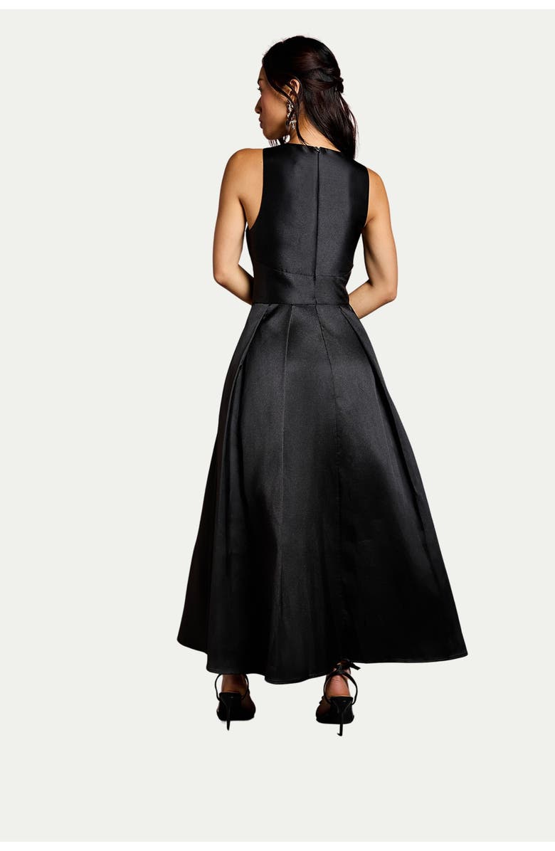 Coast Halter Neck Fit & Flare Midi Dress, Alternate, color, Black
