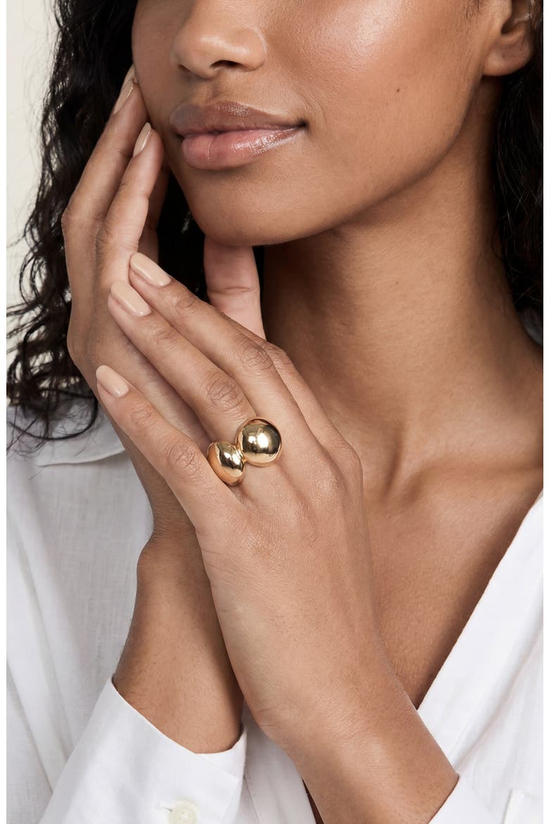 Bubble Band Ring, Alternate, color, GOLD
