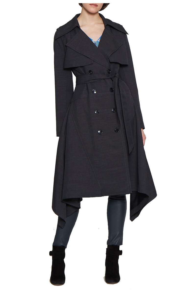 Walter Baker Dorethea Trench Coat, Main, color, 