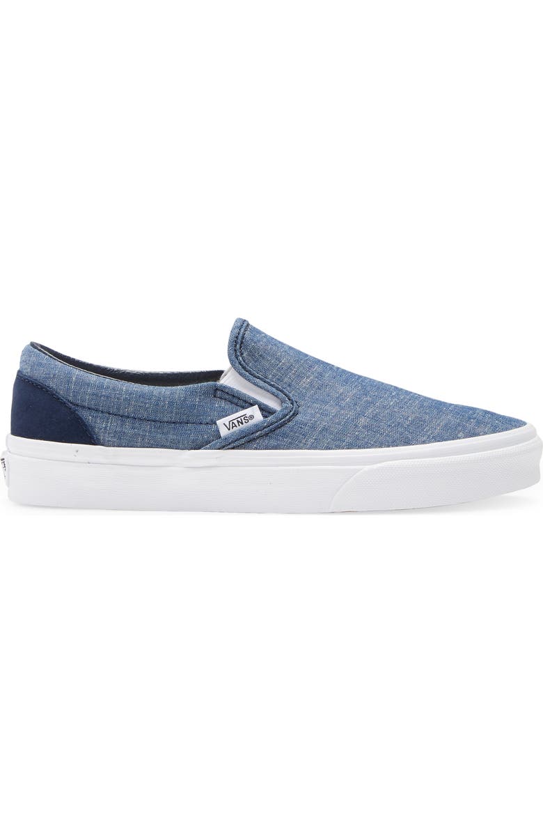 Vans Chambray Classic Slip-On Sneaker, Alternate, color,