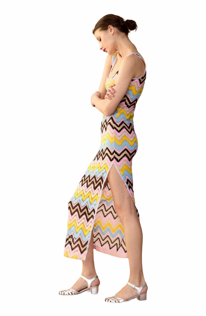 Cynthia Rowley Zigzag Knit Dress, Alternate, color, 