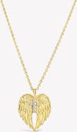 Rizen Jewelry Divine Wings Cross Necklace