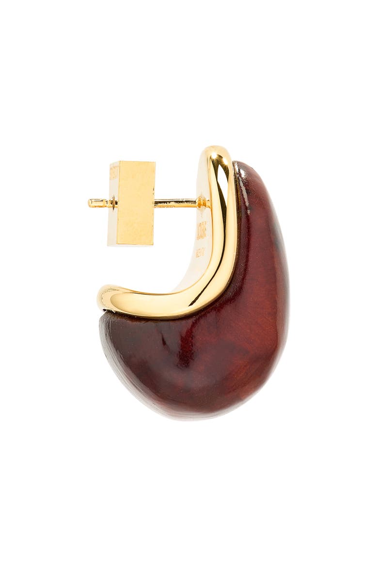 Les Mini Boucles Raisin Wooden Stud Earrings, Alternate, color, GOLD / BROWN 282