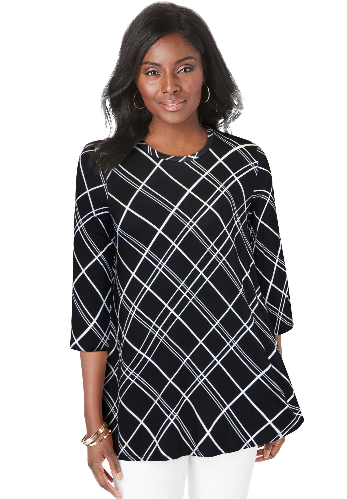 Stretch Knit Swing Tunic - image 3