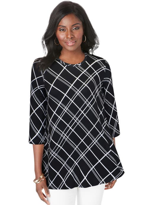 Stretch Knit Swing Tunic
