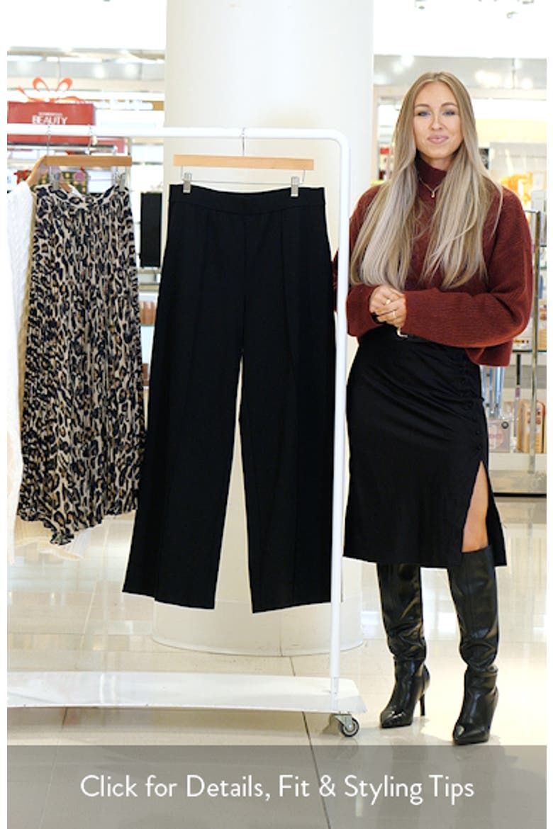 Flex Pintuck Double Knit Ponte Wide Leg Pants video