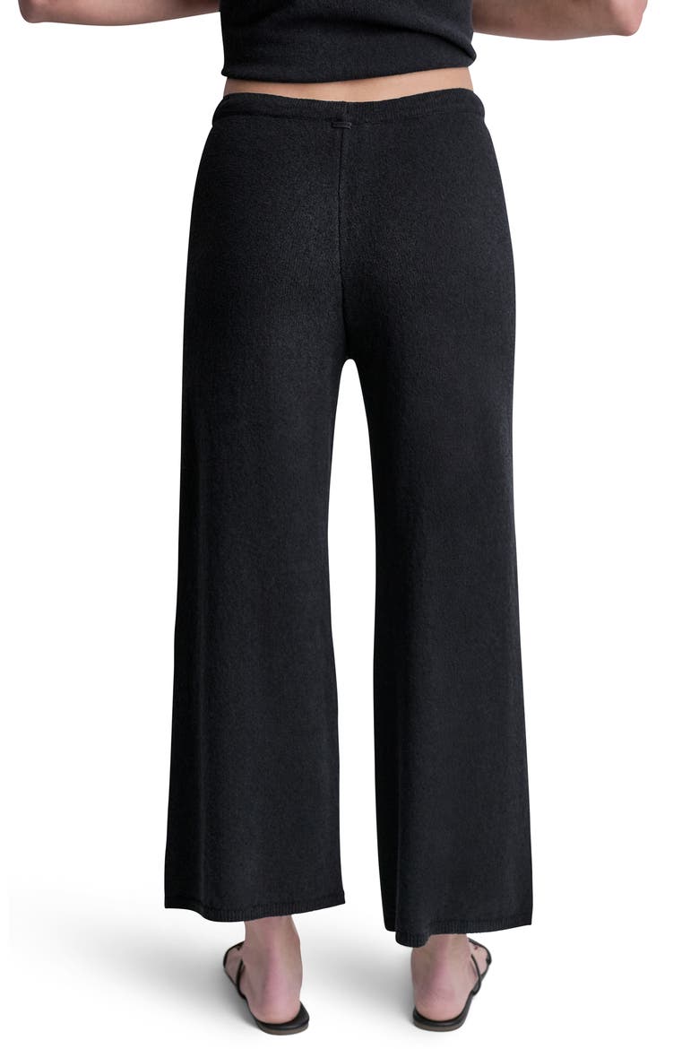 Pull On Drawstring Knit Pants, Alternate, color, BLACK